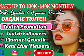 promote your twitch channel, to bring in more live viewers through embedding