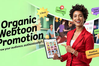 do webcomic promotion, webtoon promotion, manga, tapas, comic