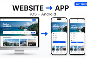 convert website to ios and android app using webview flutter