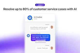 setup customer services, live chat bot, chatbot, ai chatbot, wordpress website