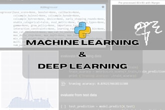do machine learning and deep learning tasks with python