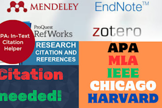 fix and format citations and references in 24 hours