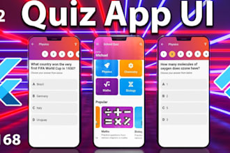 develop ai quiz app, elearning website, jotform app, course app, quiz app