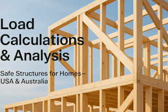 do structural load calculation and member sizing for your building