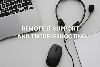 provide professional remote IT support and troubleshooting