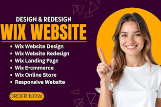 design website and wix ecommerce store