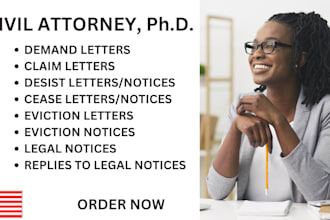 draft legal notices, demand letters, cease and desist letters, eviction notice