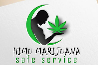 design modern cannabis cbd weed marijuana cannabis logo