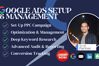 google search ads campaign setup, conversion tracking, audit and optimization
