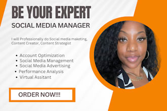 be social media marketing manager content strategy and content calendar