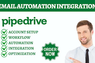 setup pipedrive email sequence templates and handle email domain integration crm