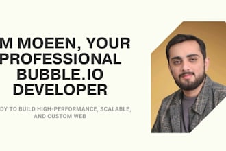 develop custom bubble io marketplace and mvp