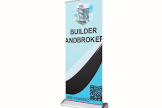 design professional roll ups banner, billboard, yards sign