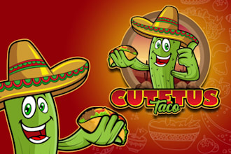 create classic vintage retro cartoon character mascot  logo