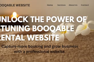build and redesign your booqable rental website, online booking site with SEO