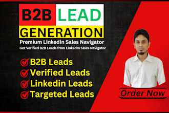 do b2b lead generation and email list building using linkedin sales navigator