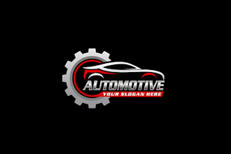 design automotive, car wash, car rental, auto detailing logo