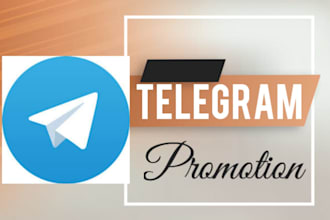 professionally promote your telegram group or channel to real audience