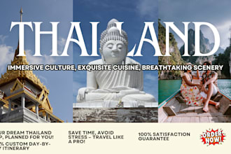 personalized day by day travel itinerary for thailand