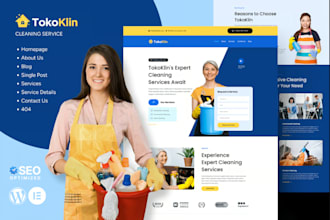 build a custom cleaning service website for offices, homes, and restaurants
