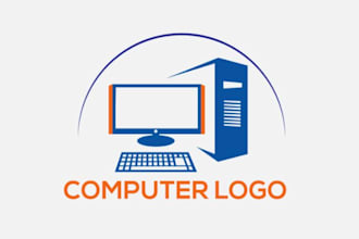 design modern awesome computer logo in short time