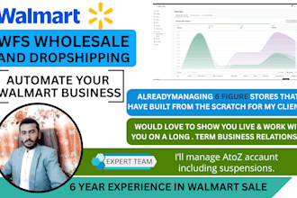 be your VA for walmart wfs and 2step dropshipping