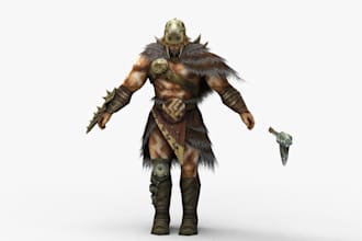 fully rigged ue5 3d character, assets, armour, pbr texture, control rig, animate