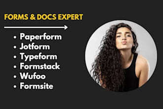 setup paperform, jotform, typeforms, formstack, wufoo, formsite, questionnaire