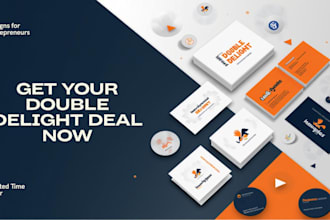create 2 unique logo in double delight deal