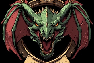 design a custom dnd, fantasy, sci fi, rpg animated game logo
