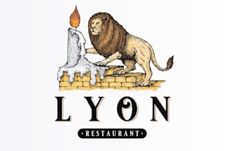 create a custom retro vintage animal restaurant logo design