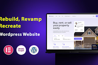 rebuild, revamp, and recreate wordpress website professionally