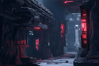 draw futuristic cyberpunk city art background art for you