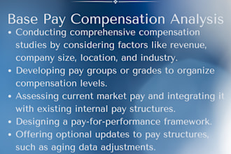 do a base pay compensation analysis for your company