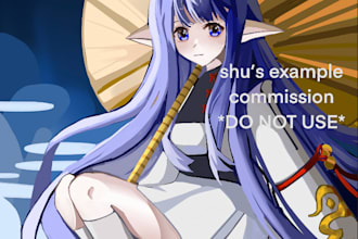 draw your original character, fanart, vtuber sheets, and manga