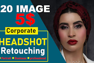 bulk photo touch up portrait retouching headshot photo