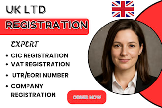 help you register your UK ltd company with office address and vat registration