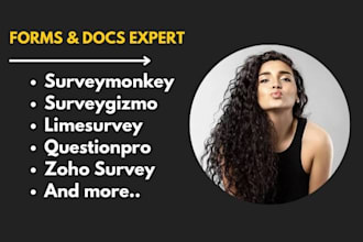 setup surveymonkey, surveygizmo, limesurvey, questionpro, zoho survey