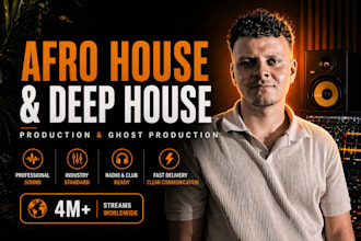 produce a professional afro house or deep house track