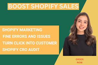expert shopify store audit cro boost