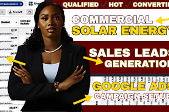 solar leads, commercial solar energy leads, solar installation leads google ads