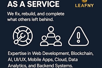 give professional web, mobile, blockchain, ai, and cloud , uiux services