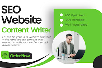 be your SEO website content writer and copywriter