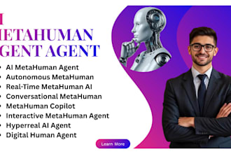 fix ai 3d photorealistic metahuman avatars agent, ai lipsync ue5 avatar