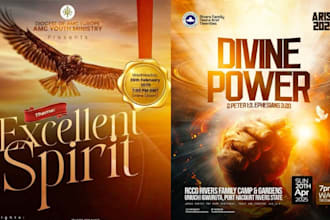 create church flyer, poster, brochure, event flyer design