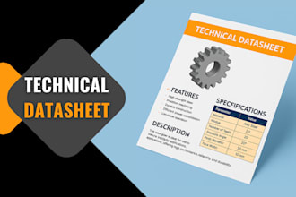 create technical datasheet for mechanical products