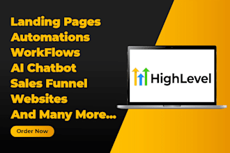 build sales funnels, landing pages in go high level