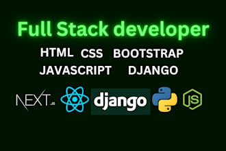 do best web development with react js  django