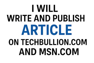 publish your articles on techbullion,com and msn,com