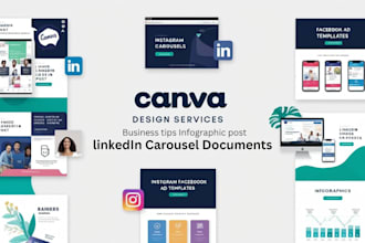 design canva, linkedin, instagram carousel, post template